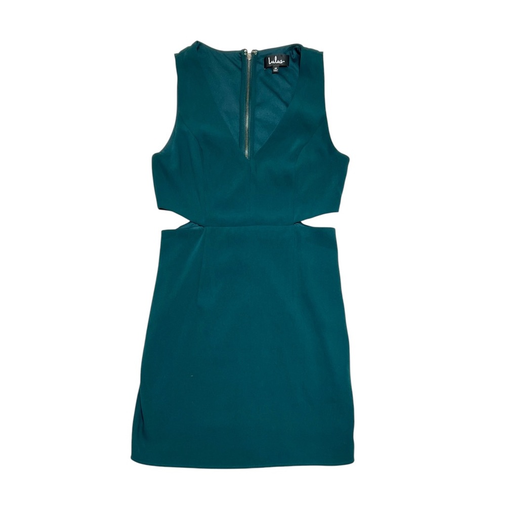 Lulus Teal Cutout Bodycon Mini Dress | Medium